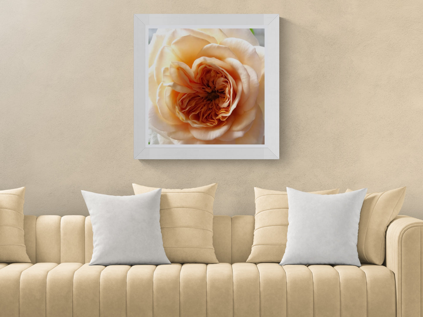 Large Orange Rose Wall Art Printable, Botanical Flower Photography, Digital Download