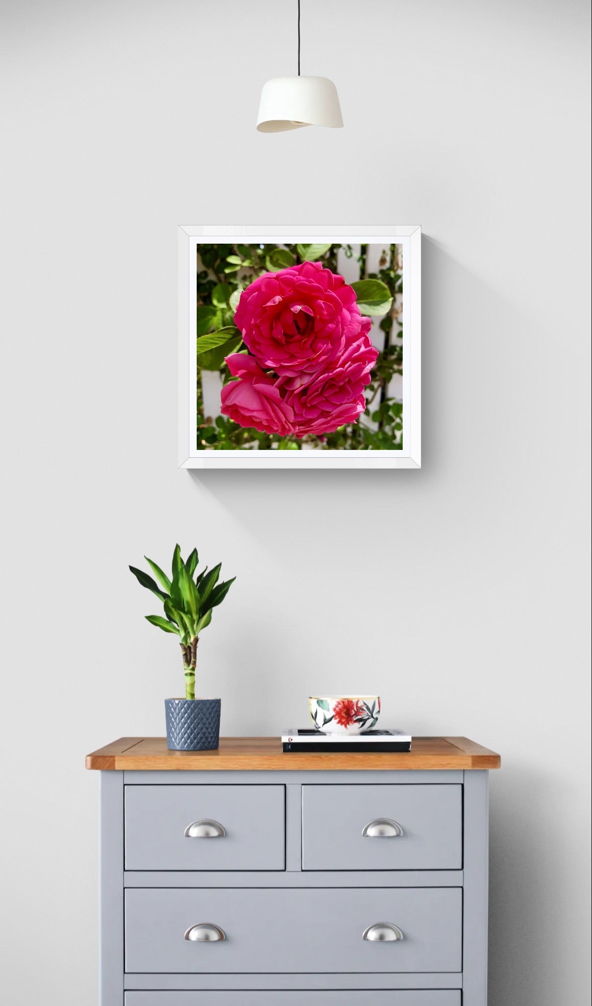 Red Roses Printable Wall Art, Botanical Flower Photography, Digital Download